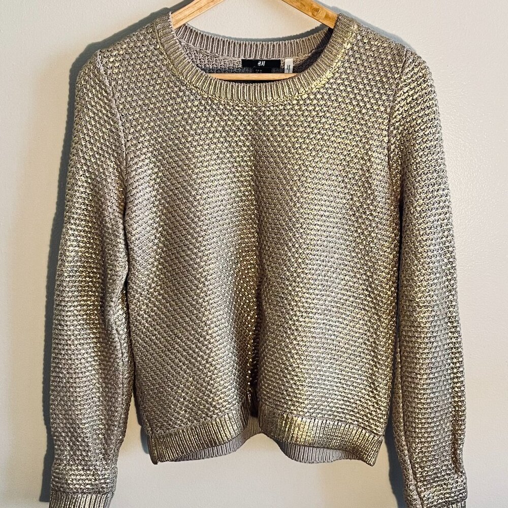Metallic Knit Sweater